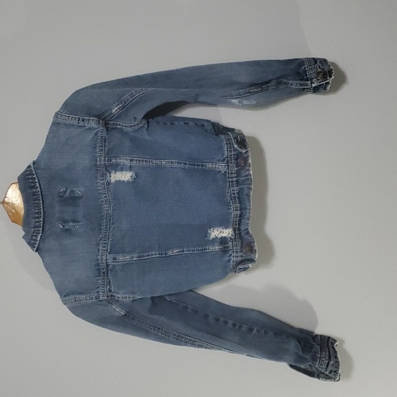 RUE21 jacket womens size small demin ripped torn destroyed holes shop jacket - Picture 8 of 10